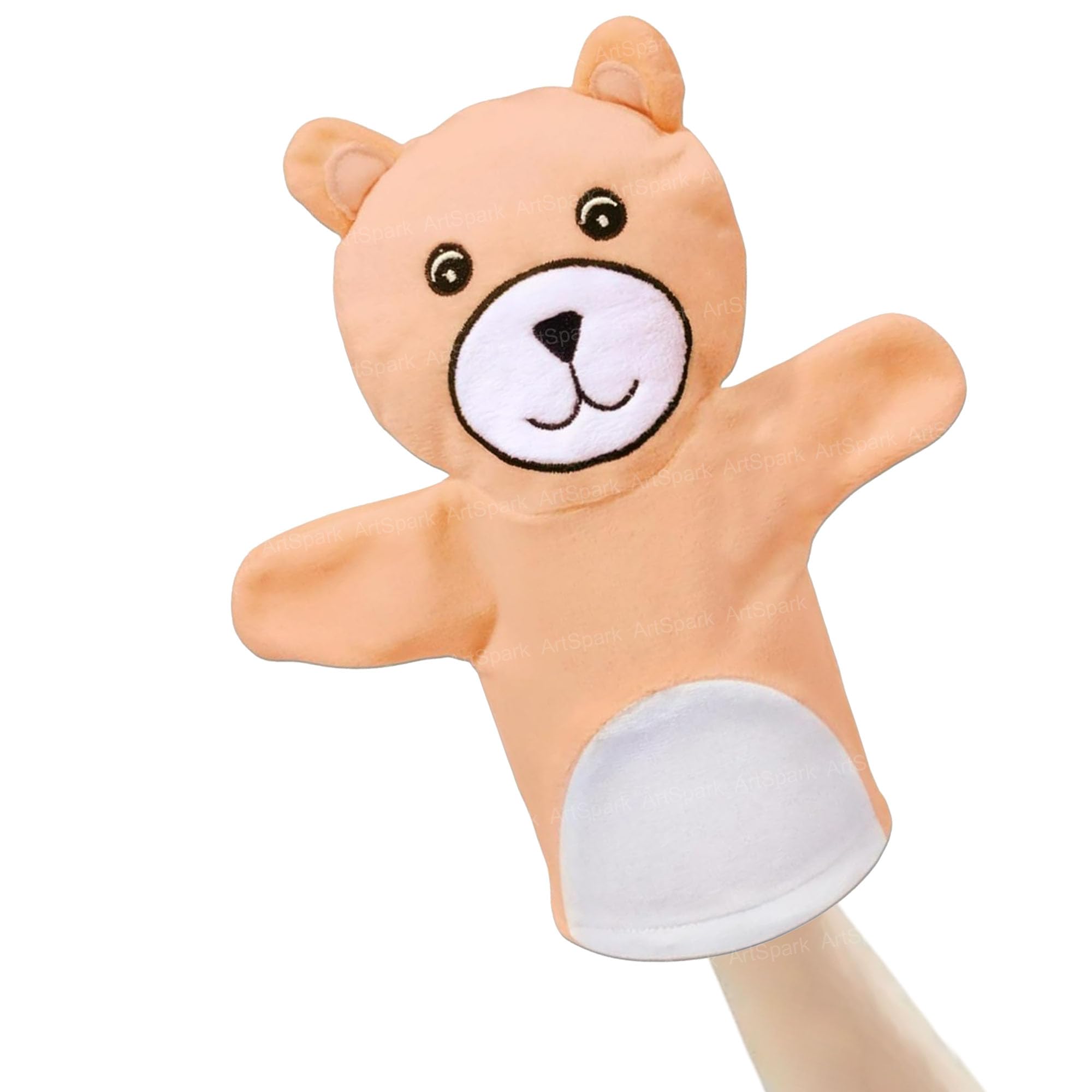 ArtSpark Hand Puppets for Kids – Soft Plush Animal Puppets, Hand Puppet Toy for Storytelling, Learning & Fun Play Toys, Educational Puppet for Boys & Girls (Bear)-picture-12