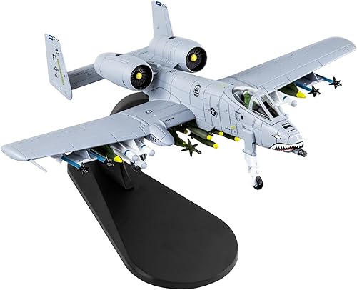 Avión militar fundido a troquel modelo 1:100 A-10 Thunderbolt II Warthog Attack Fighter Avión militar fundido a troquel para colección y regalo