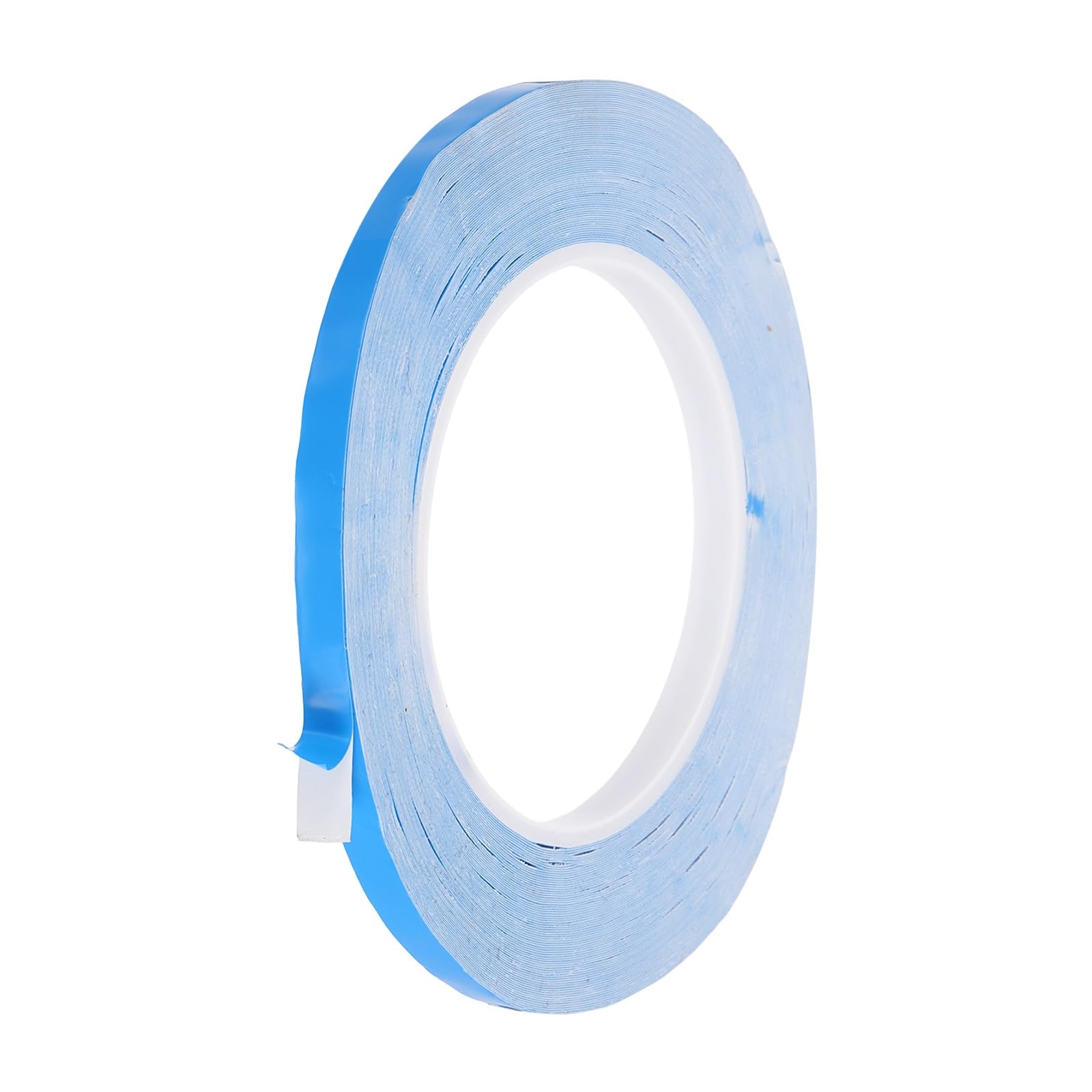 sourcing map Thermal Adhesive Tape, 25m x 7mm x 0.25mm Double Sided Thermal Tapes Conductive Tape Electrically Insulated for Coolers LED Strips Heat Sink Computer CPU GPU, Blue