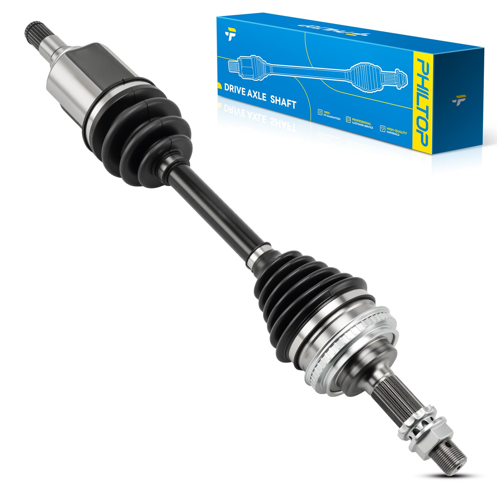 PHILTOP Front Left CV Axle Shaft Assembly for Corolla, Prizm, MR2, Celica | Compatible with Toyota 1993-2002 Corolla, 1990-1993 Celica ST Manual, Geo 1993-1997 Prizm, Chevrolet 1998-2002 Prizm-image-42