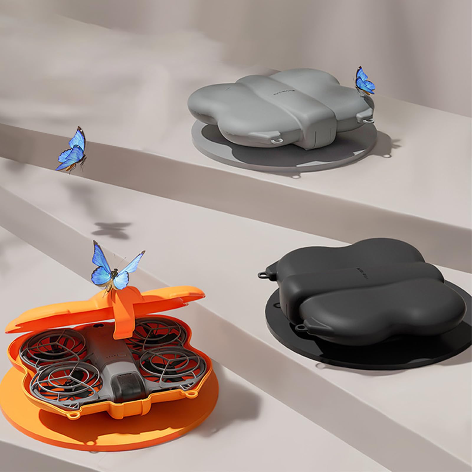 Étui Plastique pour DJI Neo 2 Étui de Transport Drone Sac de Protection Sac de Rangement Drone Accessoires pour DJI Neo 2, Compact Portable Léger (Blcak)