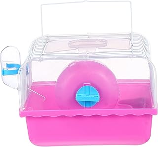 Hohopeti Gaiola De Hamster Gaiola Villa Para Animais De Estimação Pequenos Gaiola Inicial De Hamster Gaiola Para Animais De Estimação Ninho Transparente Suprimentos Para Animais De