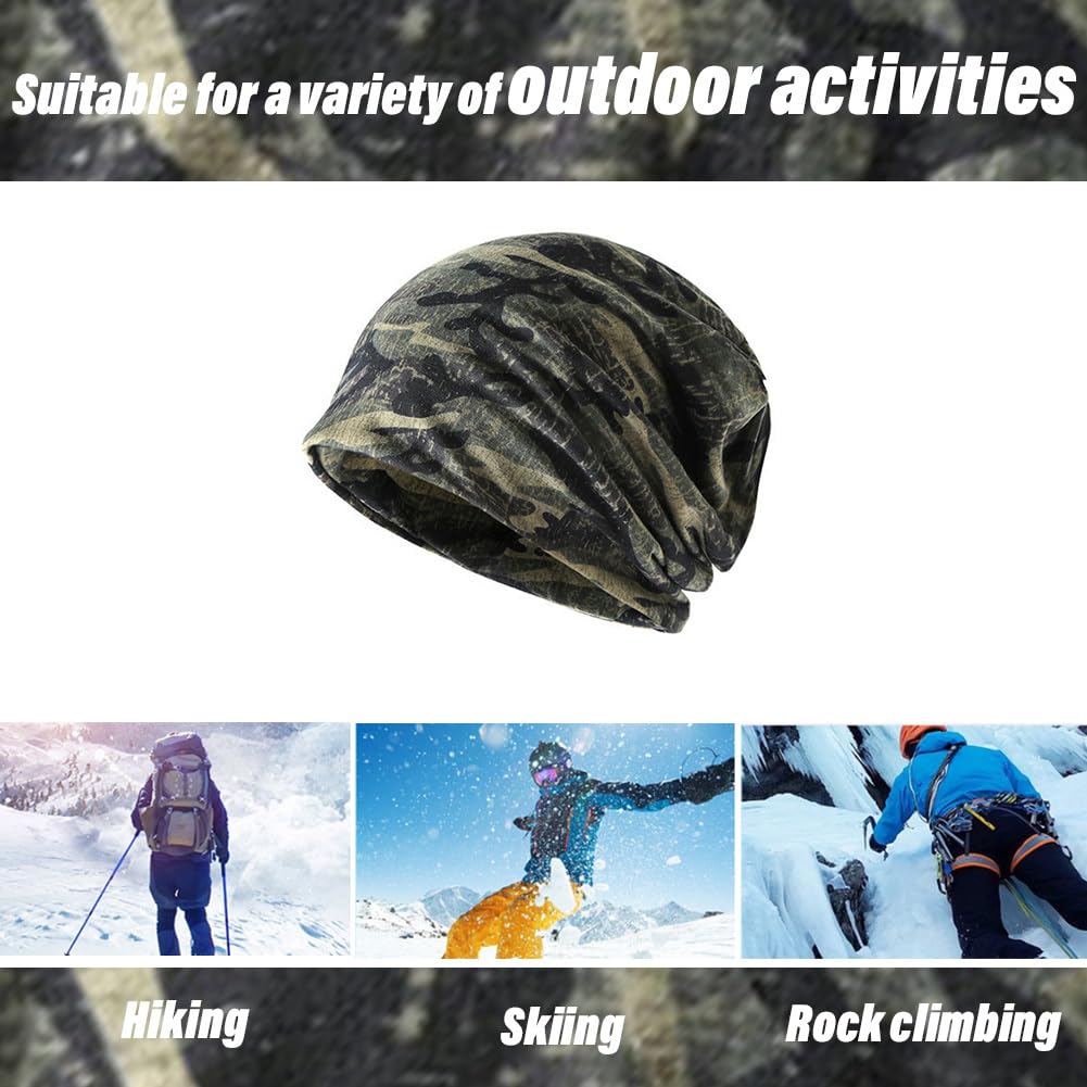 Czapka beanie, czapka zimowa, maskowanie, ciepła czapka do biegania, unisex, dla kobiet i mężczyzn, wędkarstwa, jazdy na rowerze, biegania, wędkowania, wędrówek, jazdy na nartach, na co dzień
