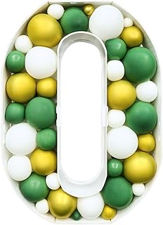 3FT Mosaic Numbers for Balloons, Ballon Number Frame for 10th 30th 60th Birthday Decoration, Big Marquee Number Pre-Cut Kit Foam Board Large Numbers for Party Anniversary Baby Shower Decor-Number 0
