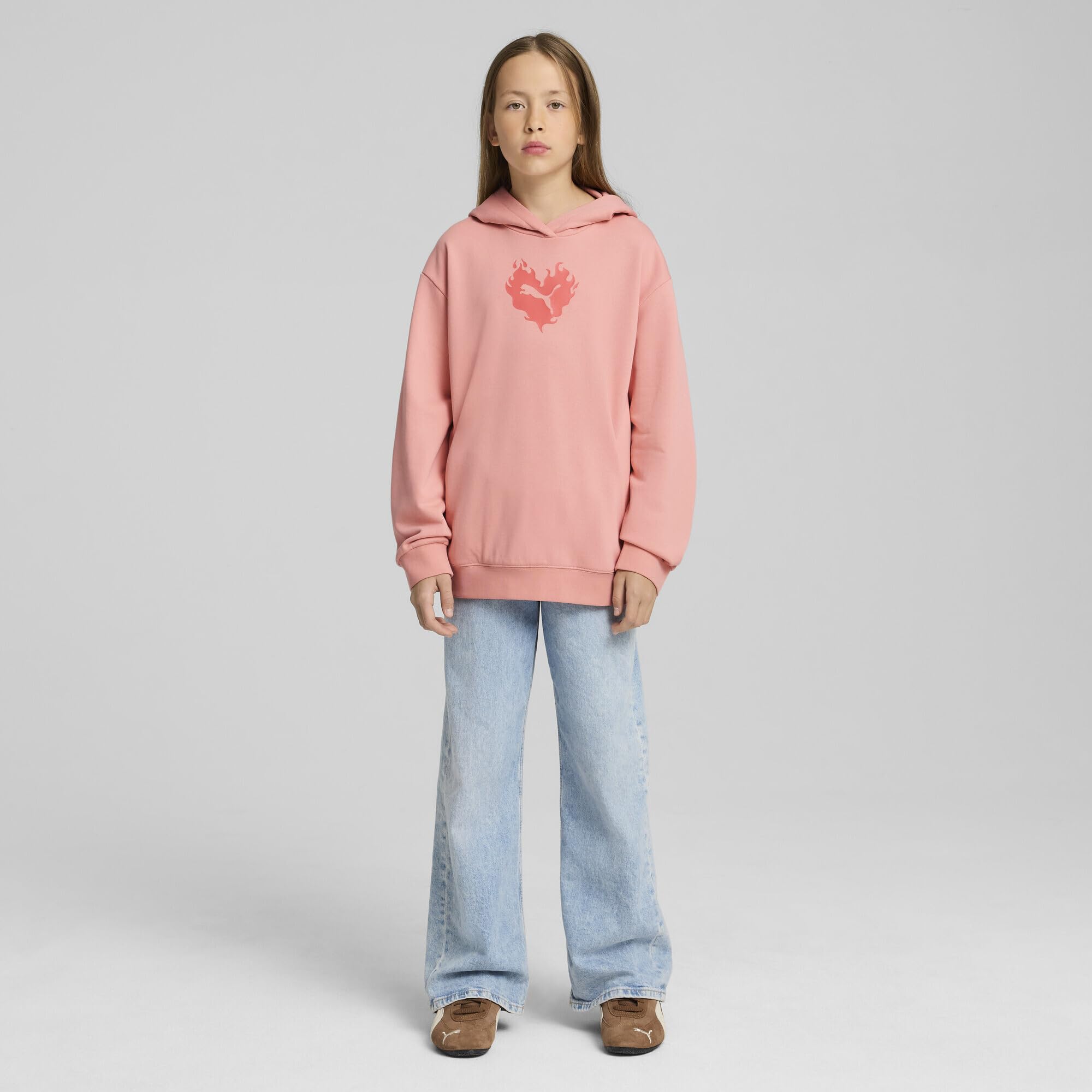 Puma Flaming Love Hoodie TR G Felpe con Cappuccio Niñas (Pack de 1)