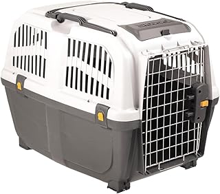 Nobby Skudo 4 Iata Transportkennel, Maat: 4-68 x 48 x 51 cm (lxbxh), Grijs/Zwart