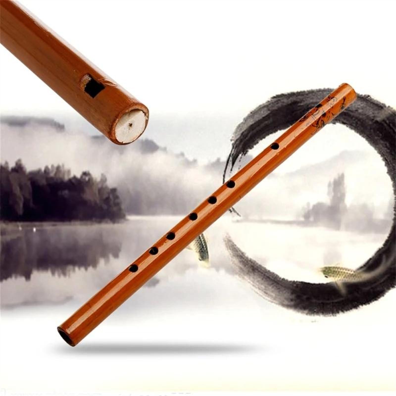 Amazon.com: Bamboo Flute Adults Traditional 6 Hole Bamboo Flute