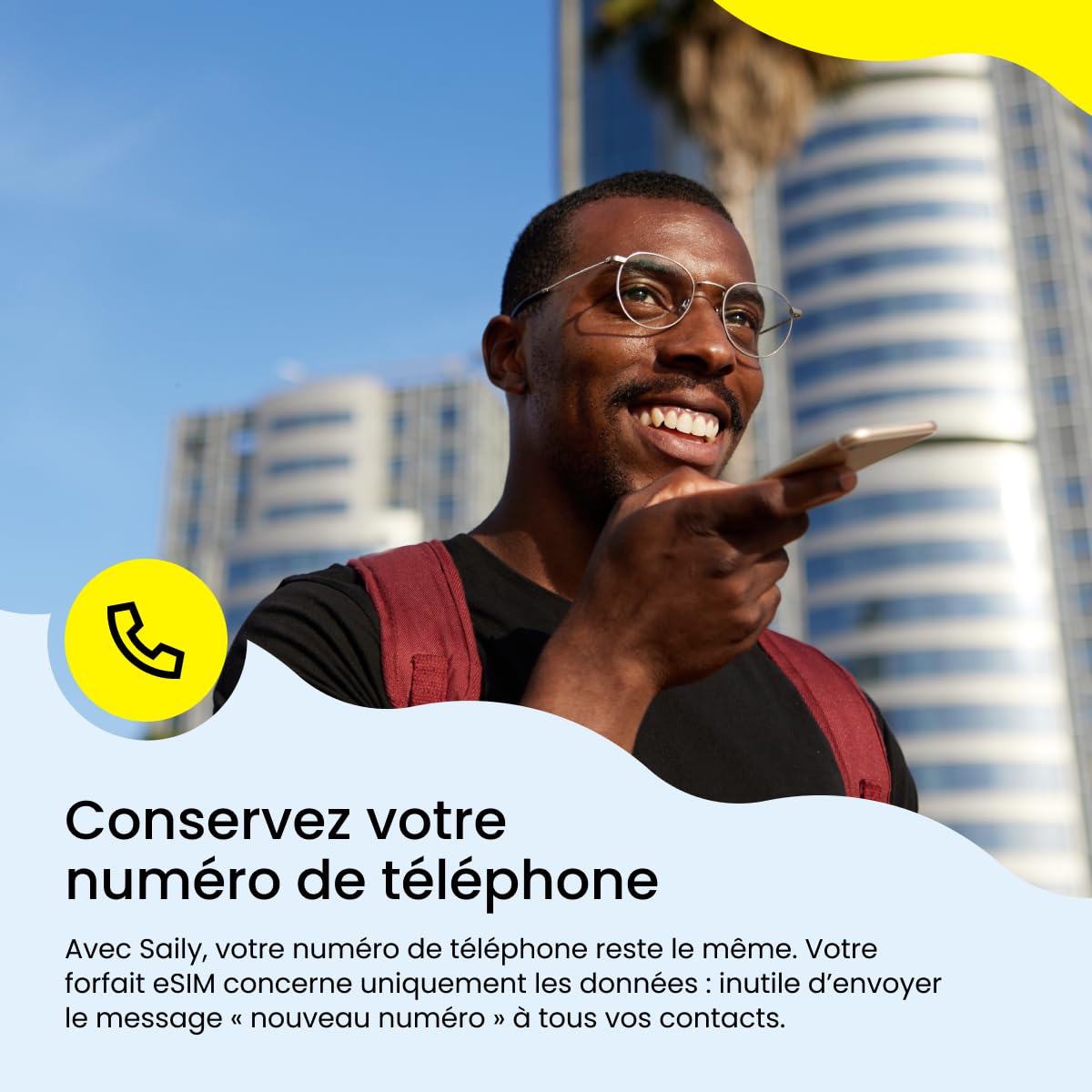 Saily, forfait de données eSIM pour la France, 10 Go/30 jours, fonctions de sécurité, code numérique │ France