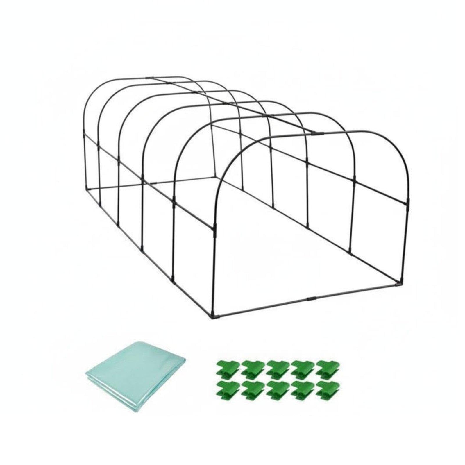 Mini Greenhouse Connectable Mini Greenhouse Tunnel Insulated Small Outdoor Hothouse for Balcony, Patio 250-100-80cm|Home & Garden| Yard, Garden & Outdoor Living| Garden Structures & Shade-image-9