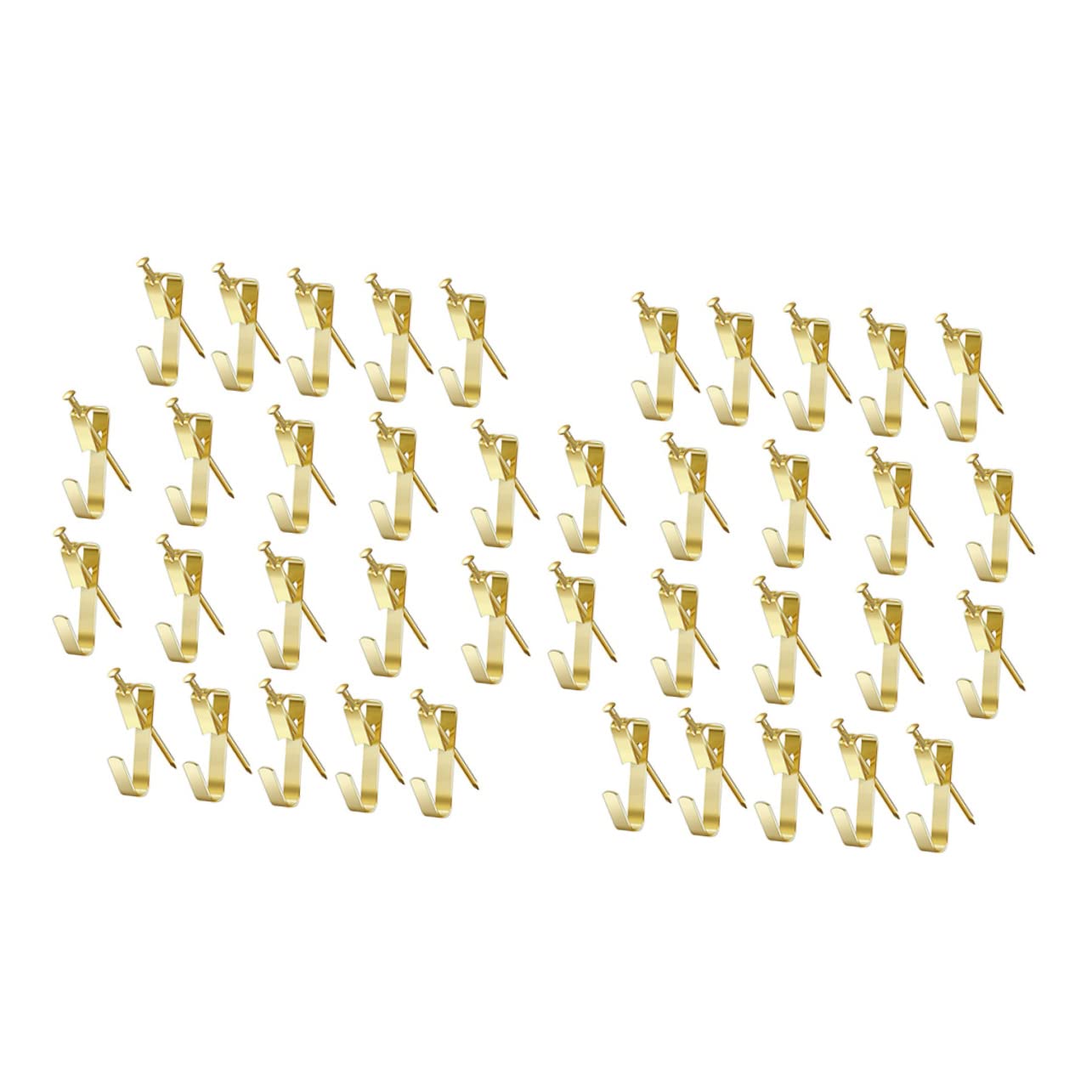 DIYEAH 50 Ganchos De Pared Dorados Resistentes Para Colgar Cuadros Ganchos Para Colgar Cuadros Colgadores De Pared Resistentes Colgadores Para Marcos Colgadores Para Paneles De Yeso