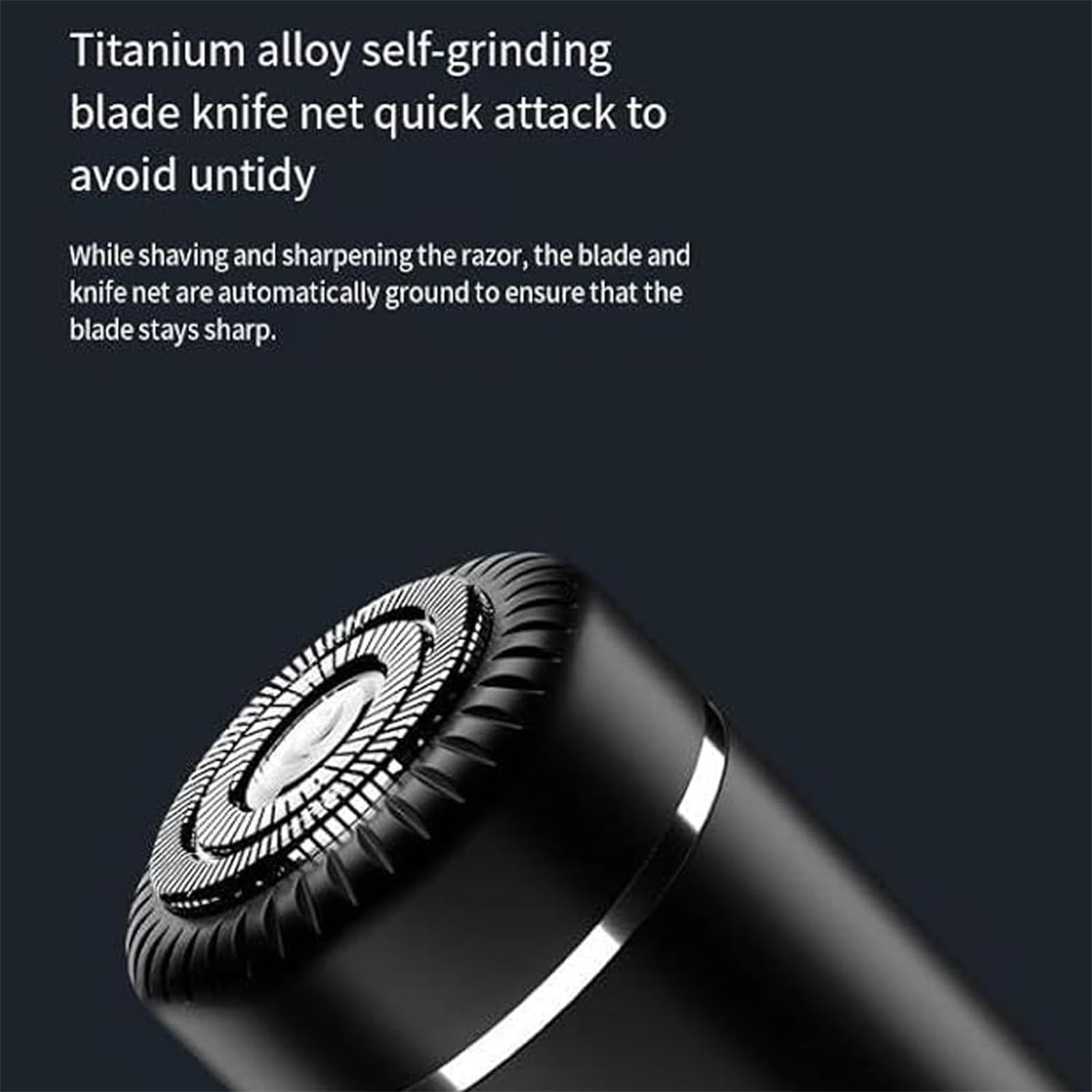 Aweshave Ball Trimmer, Aweshave 2.0 Premium Body Trimmer, Rasoio elettrico impermeabile per uomo con lama in ceramica sostituibile (Black+1 Head)
