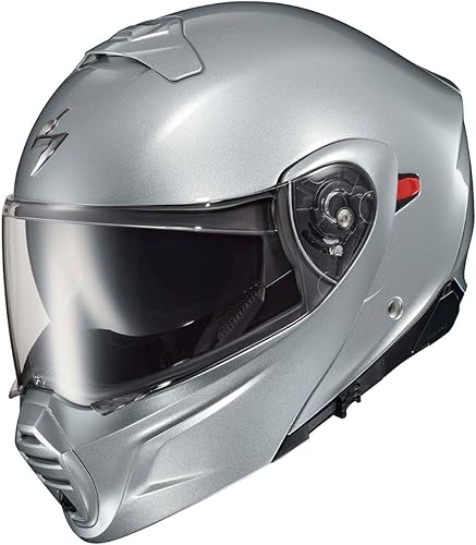ScorpionEXO GT930 Dual Open Full Face Transformer Casco de motocicleta Bluetooth Ready Altavoces Bolsillos DOT ECE PJ Aprobado Adulto