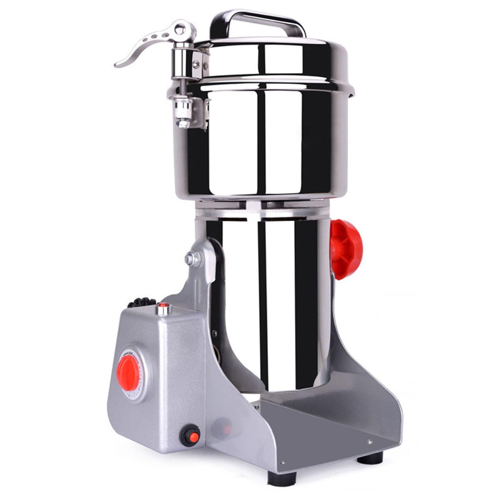 800G Macinino Cereali Elettrico Acciaio Inox Alta Velocità Spezie Erbe Polverizzatore Oscillante 6 Lame Motore Rame Puro 1800W 55s Macinatura Veloce Prot Sovraccarico Per Famiglia 3-5 Caffè Noci