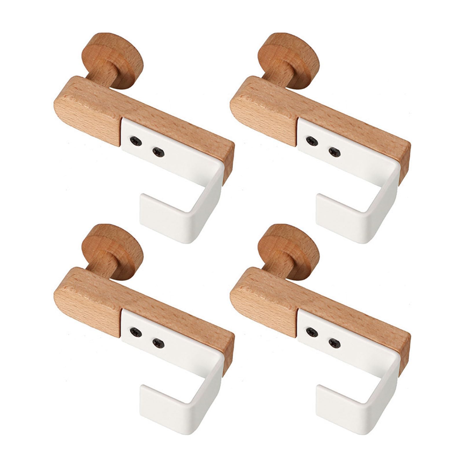 Piceioep Organizers Door Hook Iron & Wood Storage Hook for Efficient Storage on Cabinet & Wardrobe Door in Homes Environment Elegant Design