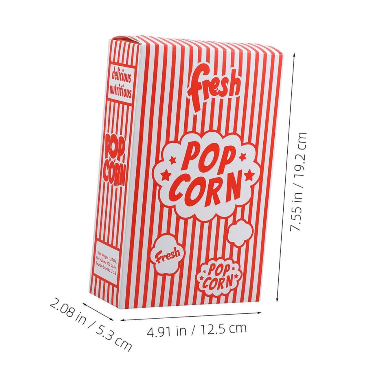 Cabilock 25pcs Popcorn Bowls Movie Theater Decor Reusable Party Snack Containers Lightweight Tear-resistant Colorful Popcorn Boxes Made of Greaseproof Paperboard