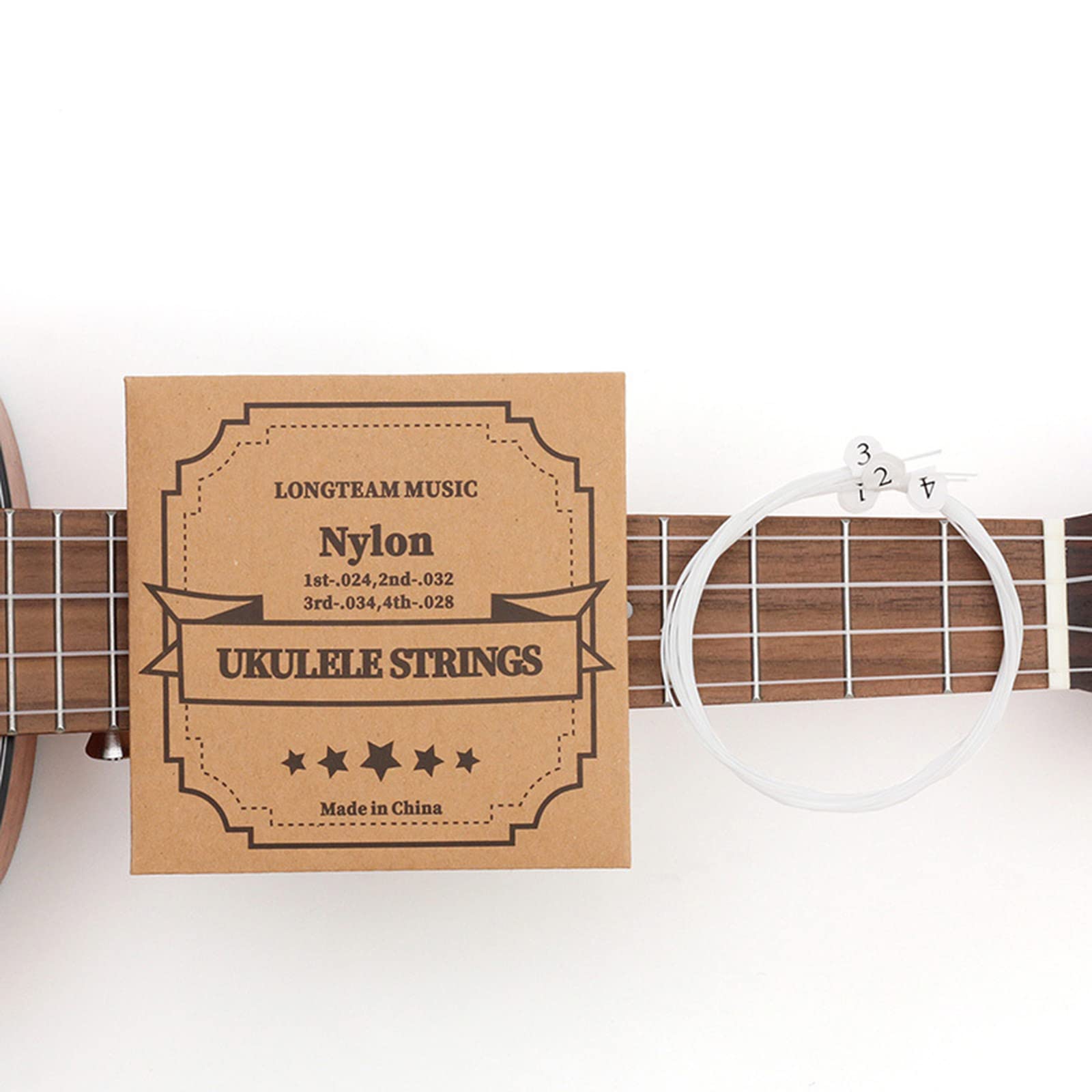 Ukulele Saiten Set 4 Stück Klar Nylon Saiten Ersatzteile Zubehör für Ukulele
