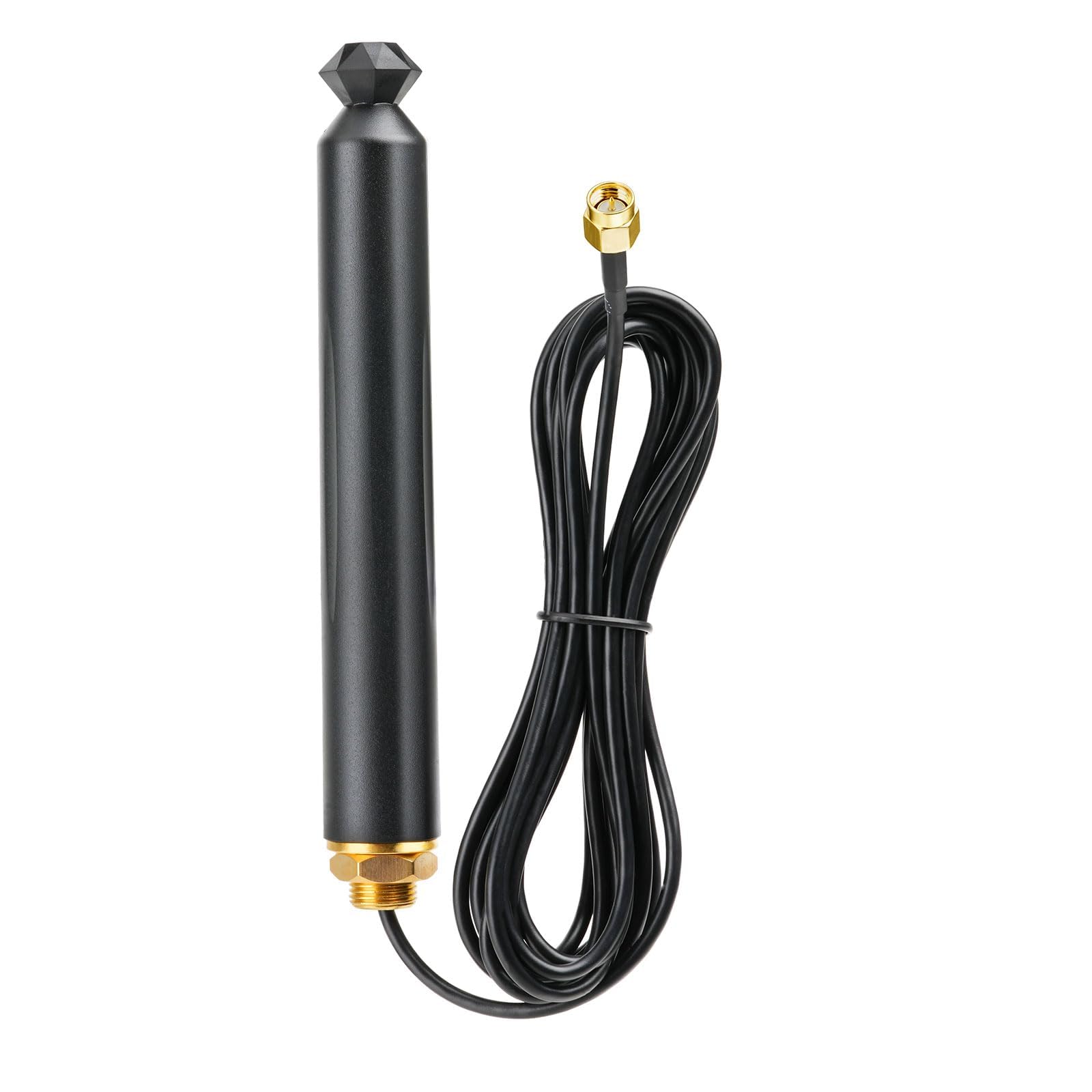 Superbat Antenne 4G LTE Extérieure 10dBi avec Câble RG174 3m SMA Mâle | 50 Ohms, pour Autoradios de Bateau, Voiture, Camping-Car, Moto, Tracteur, VTT et UTV