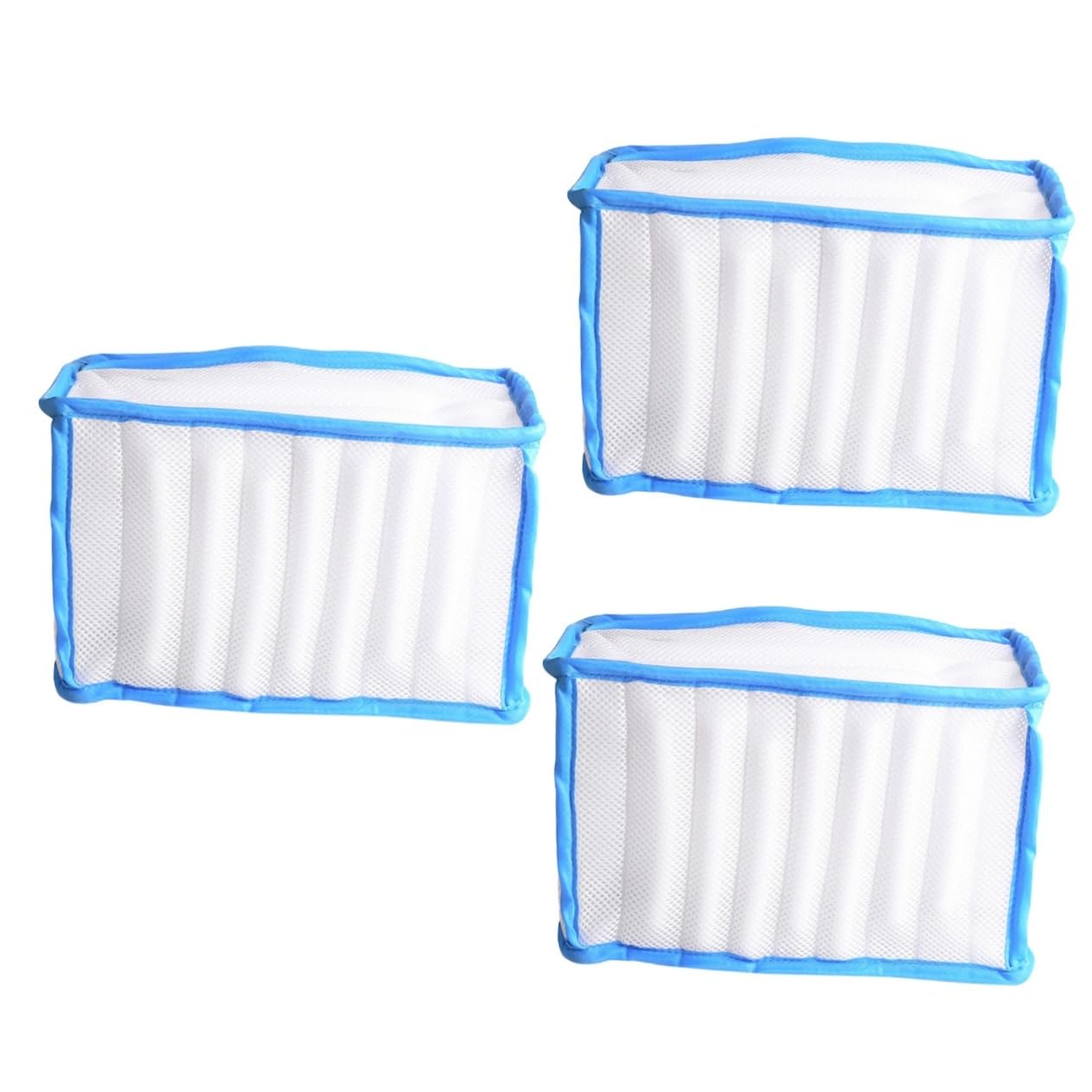 Zerodeko 3piezas Bolsa De Lavandería Para Zapatos De Malla Resistente Protección Antideformante y Cremallera Oculta Para Lavadora Previene Daños Zapatillas y Ropa