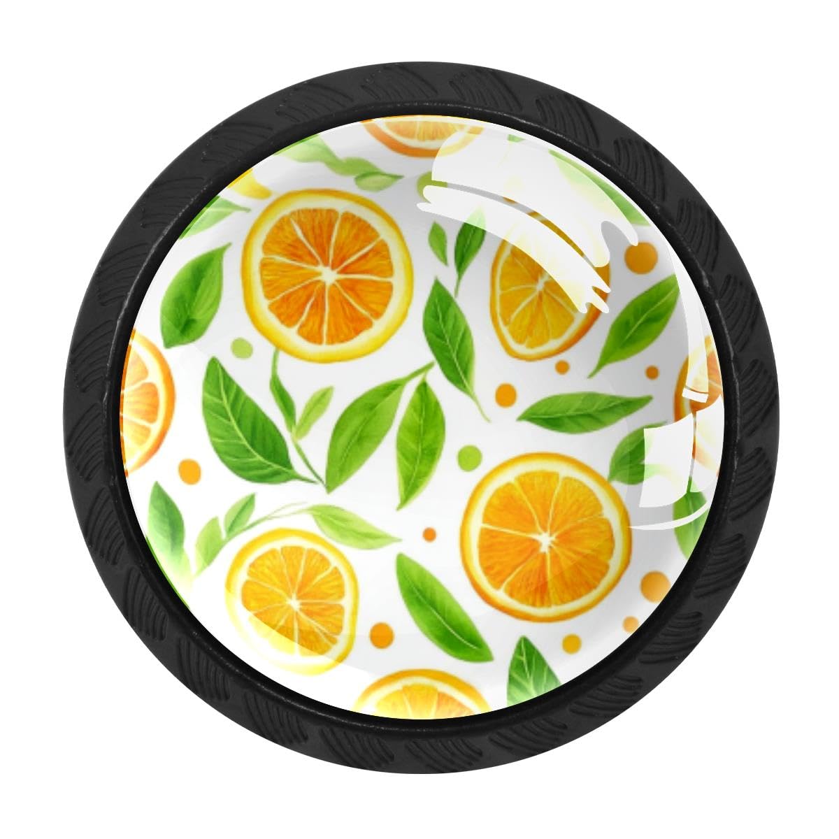 HEOEH 4 PCS Kitchen Cabinet Knobs, Lemon Drawer Knobs Dresser Handles