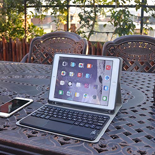Eoso Ipad Keyboard Case For Ipad Mini 4/Ipad Mini 5 Ipad Cover With Keyboard Built-In Touchpad & Pencil Holder (Black) #TOP6