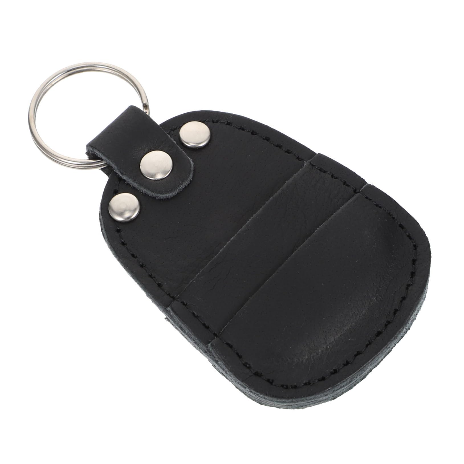 ifundom Convenient Cowhide Guitar Pick Organizer Pouch Portable Storage Wallet for All of Guitar Picks Durable Black Accessory Case for Musicians Lightweight and Space Saving