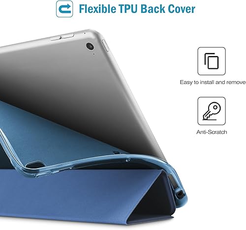 Miniatura 3 de ProCase Funda inteligente para iPad de 9.7 pulgadas iPad 6 5 generación, iPad Air 2, iPad Air, funda delgada de TPU suave con soporte para iPad 9.7
