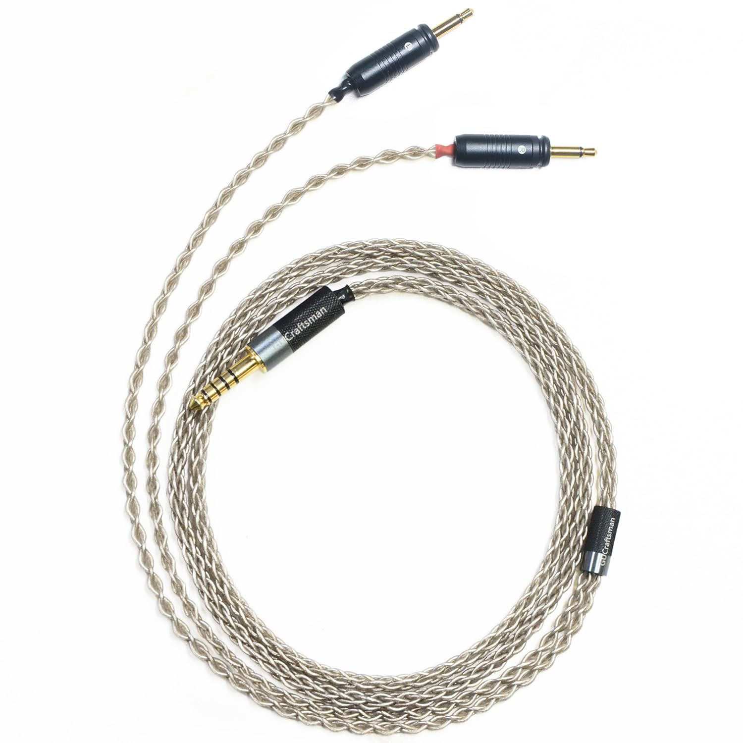 GUCraftsman Upgrade-Kabel aus 6N Einkristall-Silber für Focal Elegia, Clear, Stellia, Elear, ClearPro MG, Celestee, Radiance, Clear MG Kopfhörer (4,4 mm Stecker)