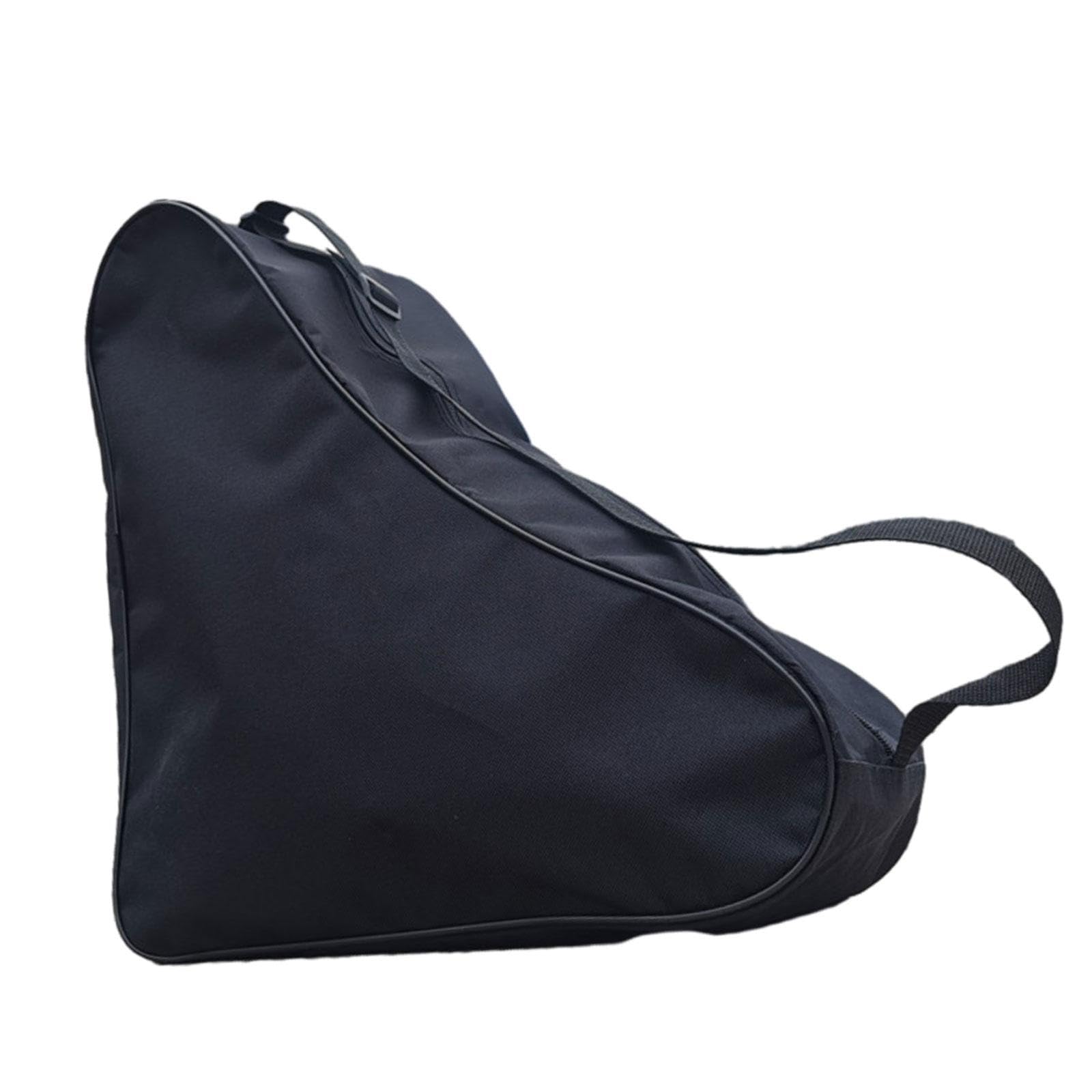 QLoztyse Roller, Skate Carrier Bag, Oxford, Ice, Skating Shoes Bag, Bag for Figure Skating, Roller Skating And Girls, All Black