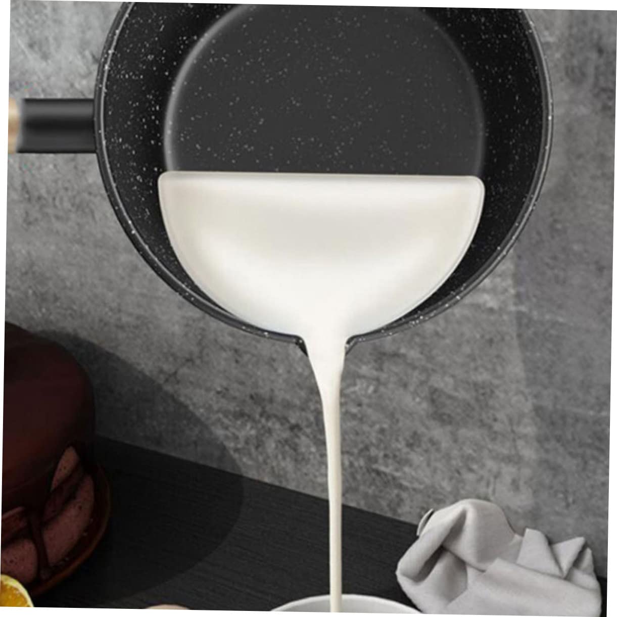 TOYANDONA Antihaft Küchen saucepan mit Deckel Langlebiger aus Umweltfreundlichem Material Sicherer Langer Griff Einfache Reinigung Vielseitig für Haushalt und Babyernährung Geeignet