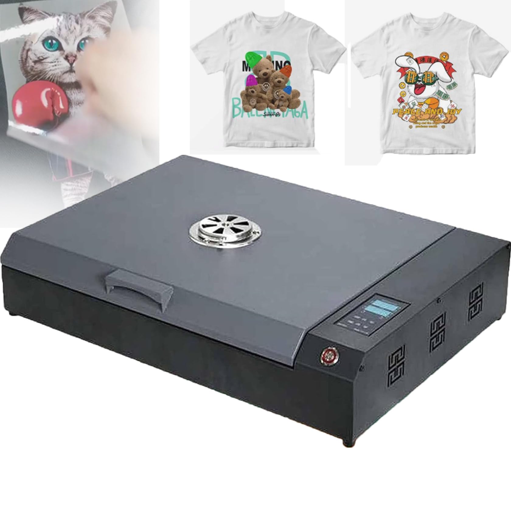 Impresora Dtf PortáTil A3 Con Doble Calentamiento, MáQuina De Curado Dtf, Horno Secador Dtf De 930 W, 0-200 °C Y 1-999 S, Pantalla Digital, ImpresióN De PelíCula De Transferencia TéRmica Para Ropa Diy
