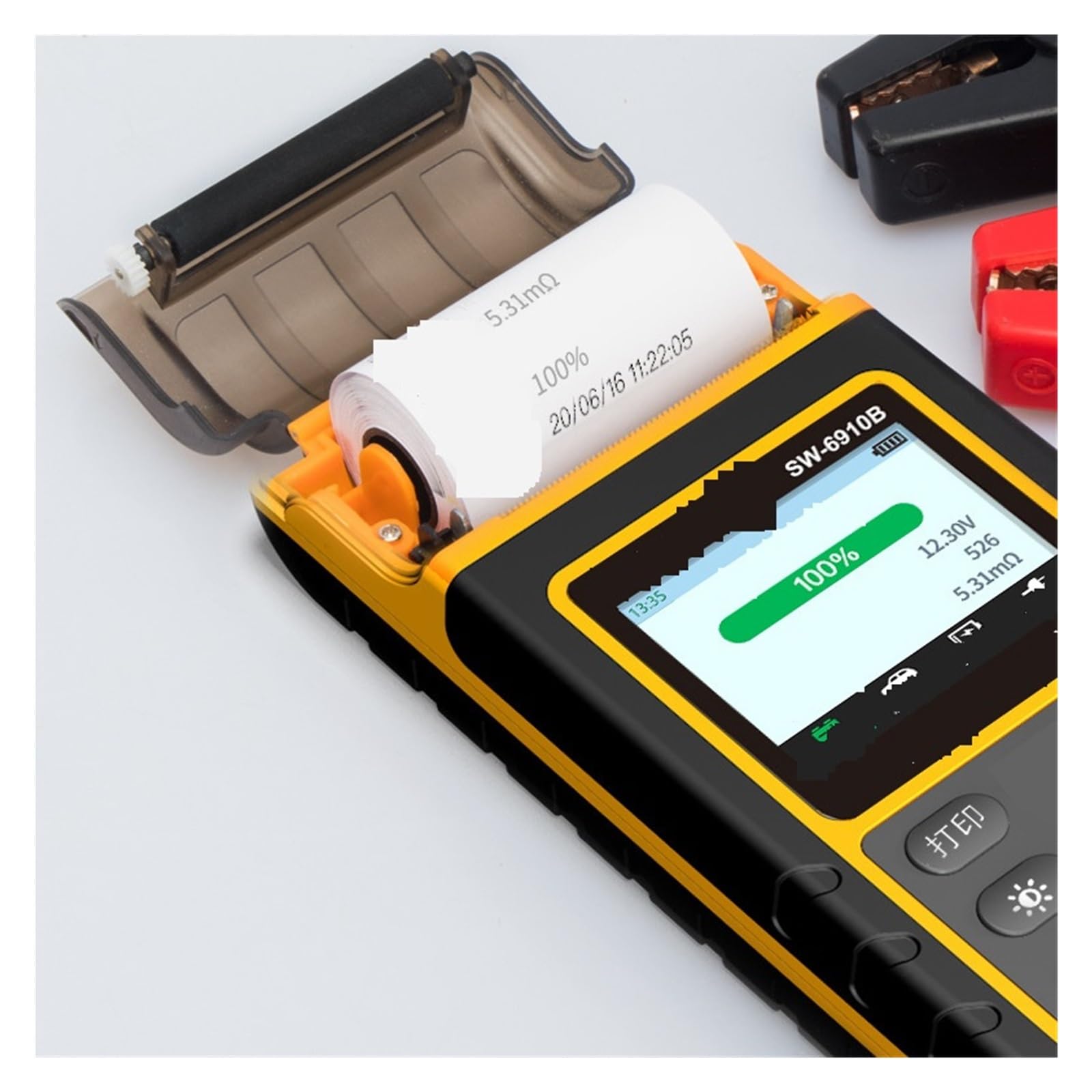 Tester Akumulatora Samochodowego 12V24V Cyfrowy Wyświetlacz Analiza Żywotności Baterii Uniwersalny Tester Profesjonalne Narzędzie Diagnostyczne(SW-6910A)