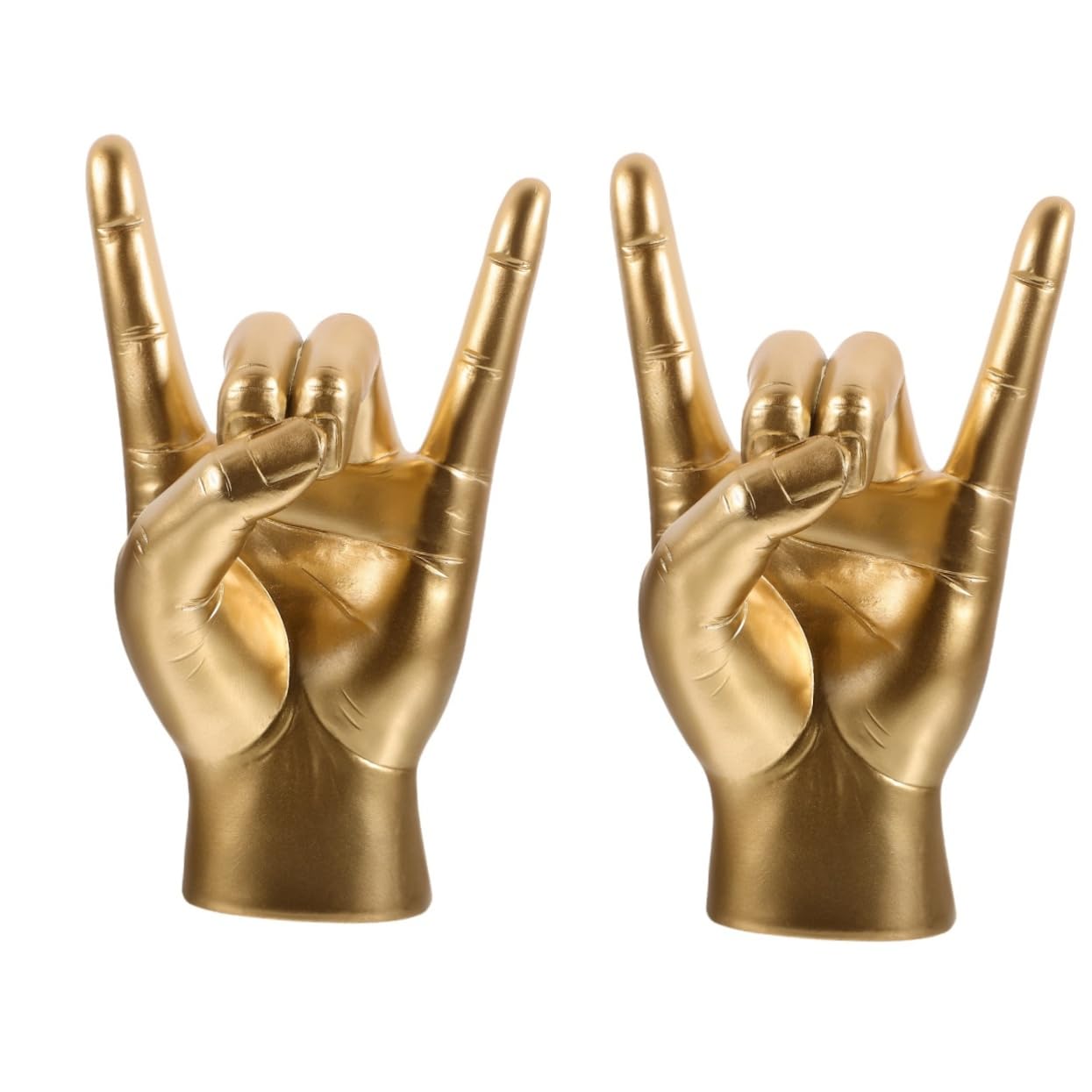 Alipis 2 Pz Modello Di Gesto Di Musica Rock Statua Decorare Arredamento Decorazioni Per La Casa Scultura in Stile Nordico Ornamento Per Il Gesto Della Roccia Domestica Resina