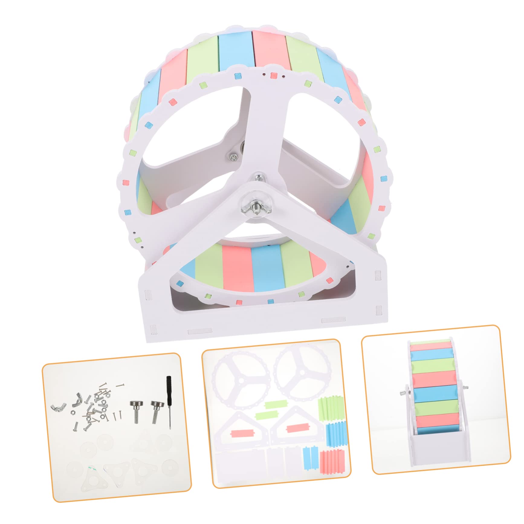 BESPORTBLE Large Hamster Wheel Set for Guinea Pigs Silent Exercise Toy for Small Pets