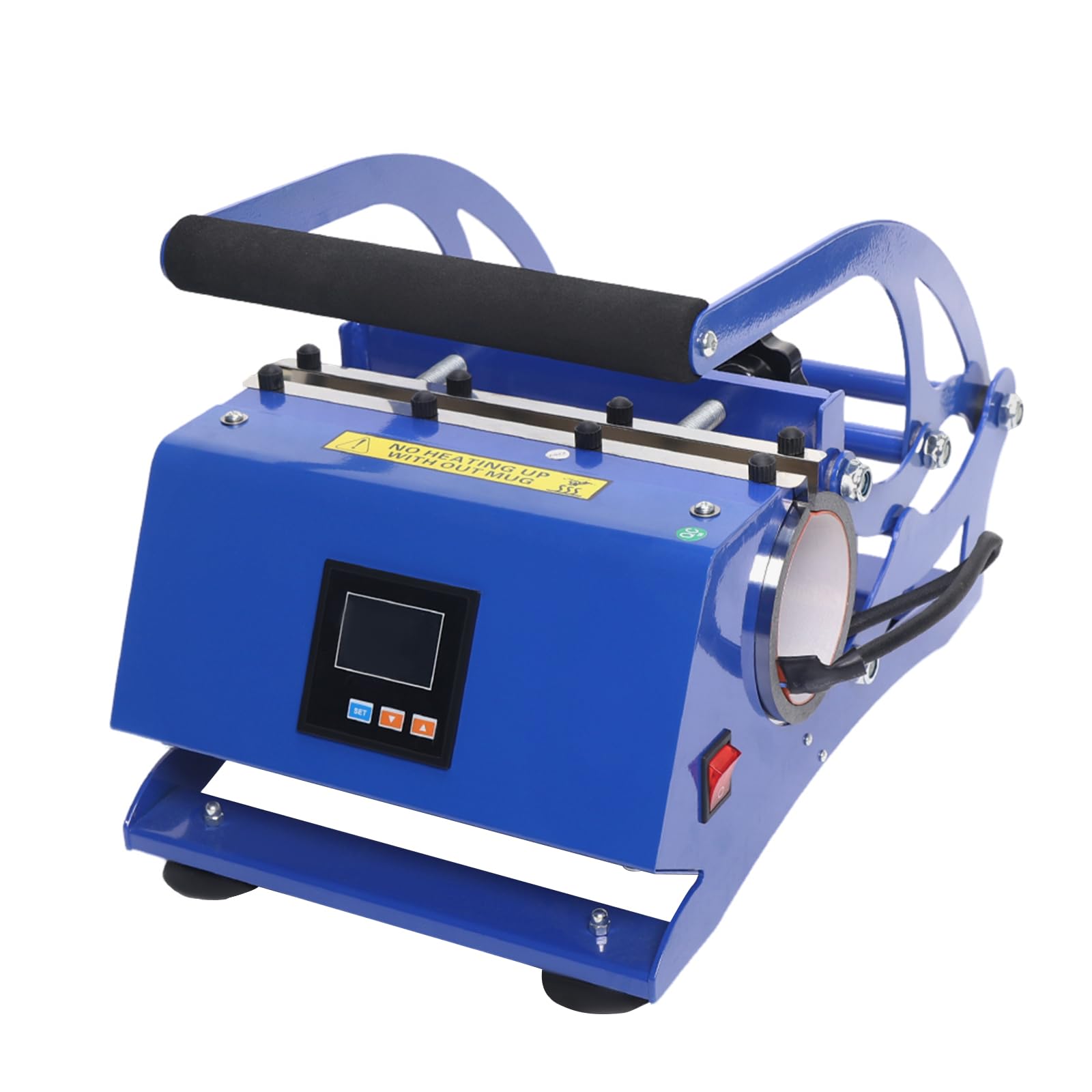 Pressa a a sublimazione, per tazze, 8 – 30 oz, 500 W, 0 – 200 ℃, pressa a caldo con 6 sottobicchieri, pressa per trasferimento bicchieri, stampante a sublimazione