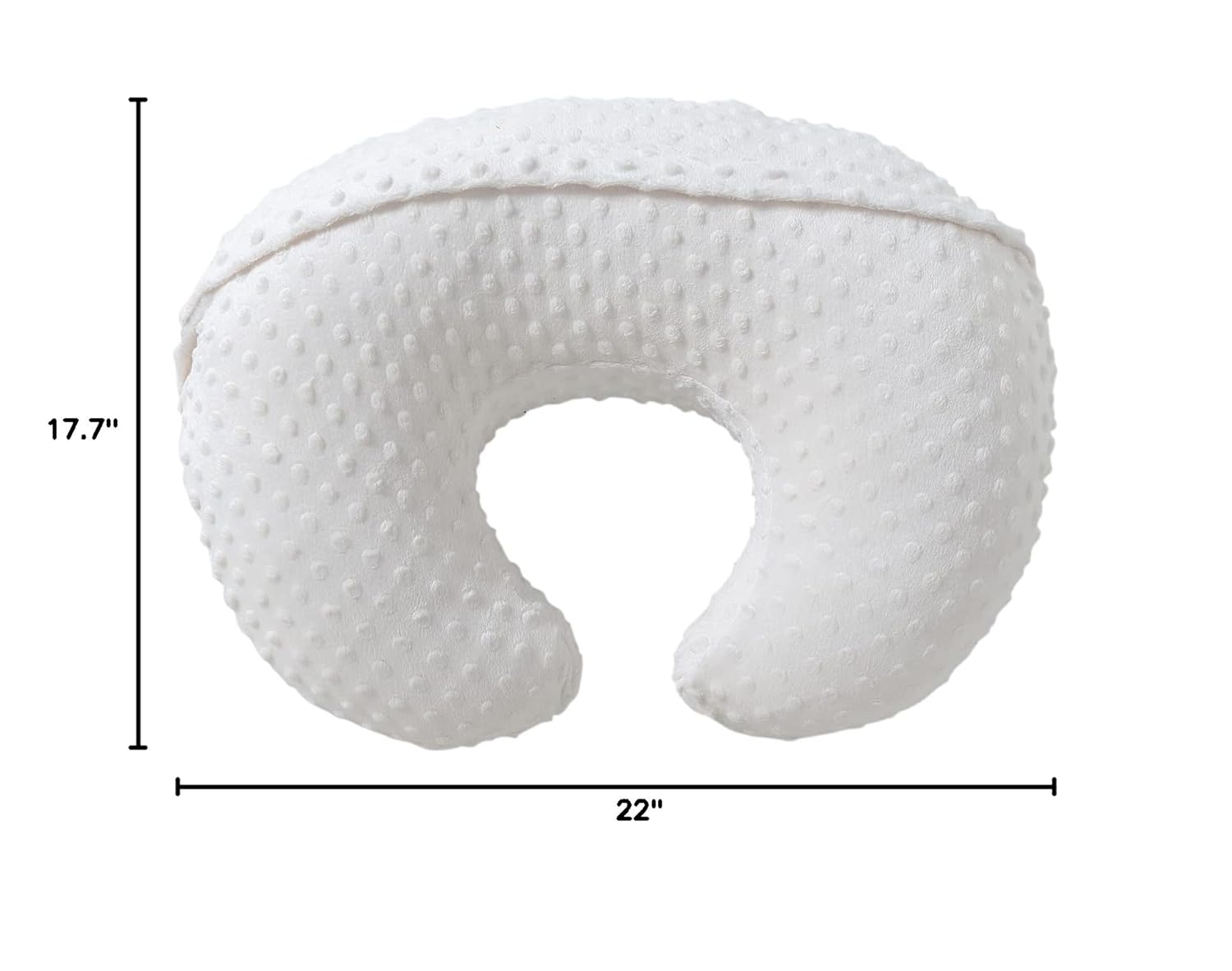 Baby Nursing Pillow and Body Positioner with Premium Slipcover for Breastfeeding for Baby Boys and Girls, Feeding Pillow with Breathable Comfortable Pillowcase (Cloud Dancer)