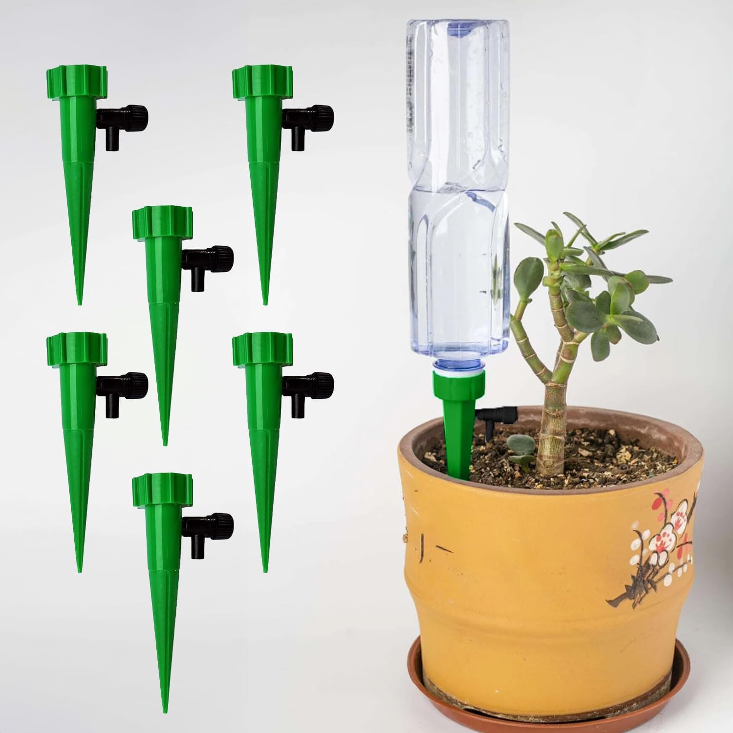 Sweezee Enterprise 6PCS Drip Irrigation Kit for Home Garden | Self-Watering Spikes for Automatic Plant Watering | Ideal for Potted Plants and Garden Use (Pack of 6) (B0DHS9H7KT) Amazon Price History, Amazon Price Tracker
