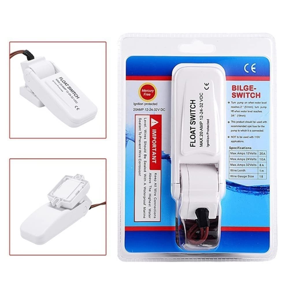 12V 1100GPH Pompa di sentina automatica per barca Interruttore a galleggiante Interruttori di sentina Sensore di flusso per pompa dell'acqua elettrica