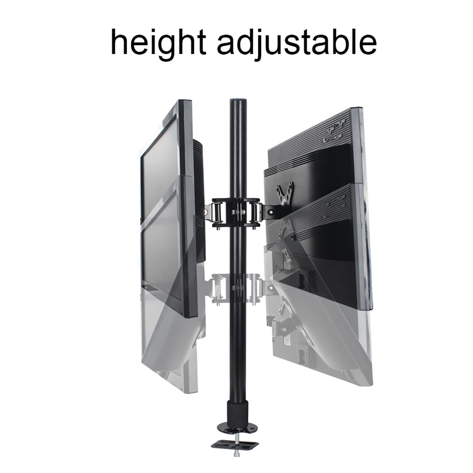 Uniwersalny Stojak Pod Telewizor, Podwójny Uchwyt Na Monitor, Regulowane Ramię Do Monitora, Do Ekranów Komputerowych O Przekątnej 17–32 Cali, 75 X 75 Mm I 100 X 100 Mm