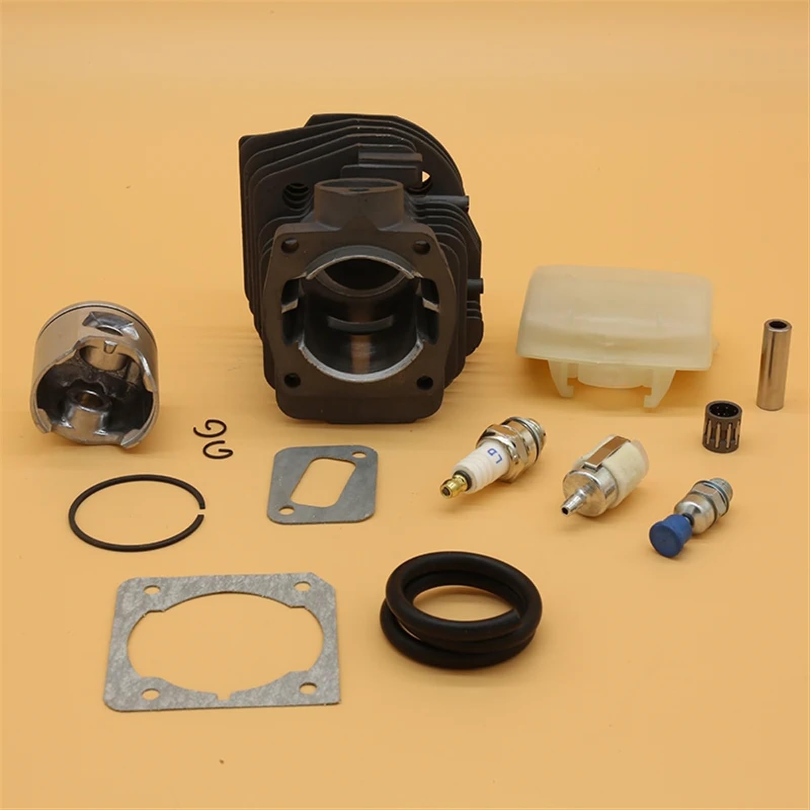 Kit de junta filtro aire cojinete pistón cilindro 44 mm for motosierras Husqvarna, 350, JONSERED, 2150 2152 2153 2149 Filtro de aire para motor de cortacésped