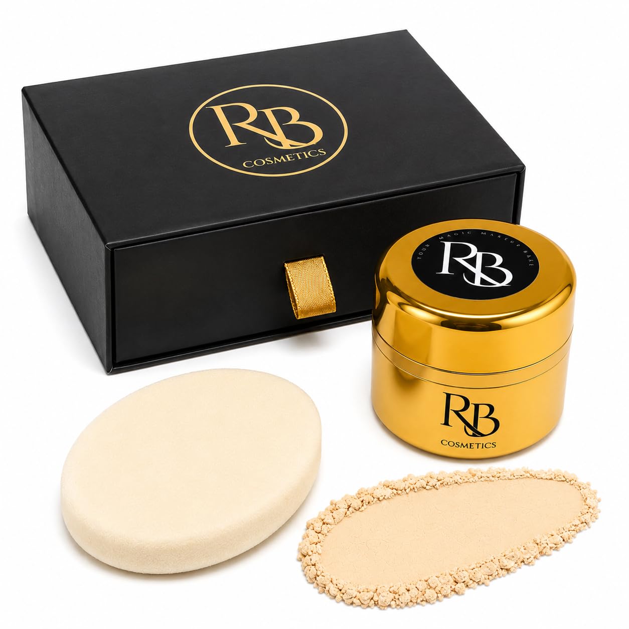RB COSMETIC Powdered Foundation for Face, Fair Tone, All Skin Types, Natural Finish, Paraben-Free, Compact, Buildable Coverage, Waterproof and Long Lasting-image-30