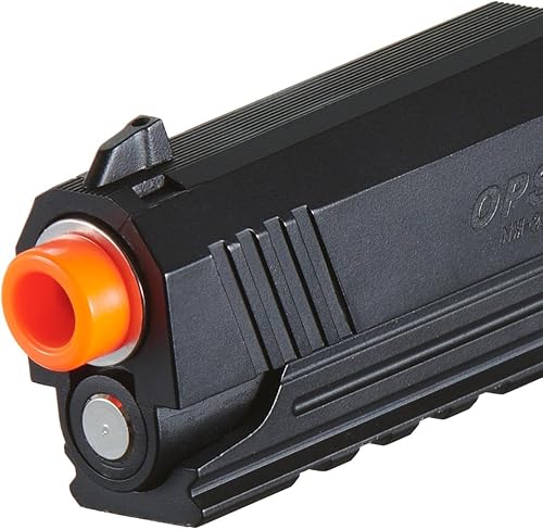 Miniatura 9 de Golden Ball x Eagle 3324 Hi-Capa Pistola de aire comprimido de metal con diapositiva ventilada, 300 FPS, color negro