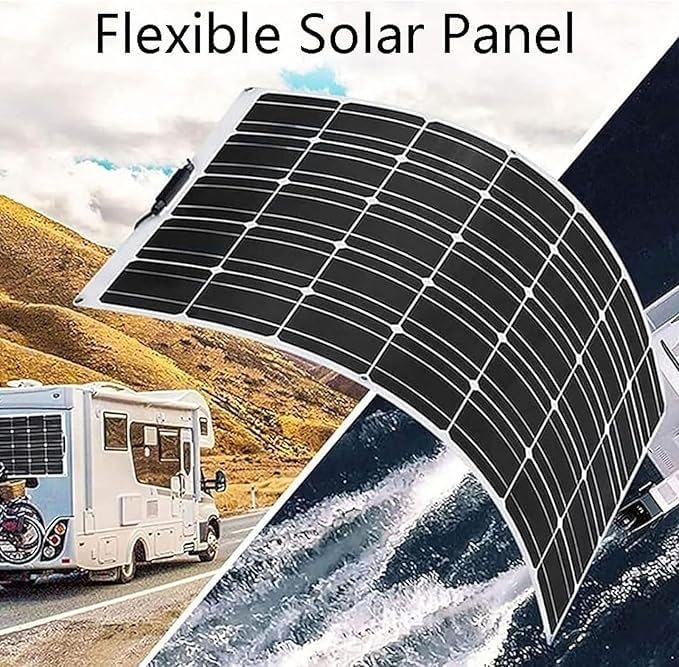 Panel Solar de 1000 Vatios 2 Pcs Kit de Panel Solar Flexible de 500W con Controlador de Carga, Paneles Fotovoltaicos Portátiles Monocristalinos