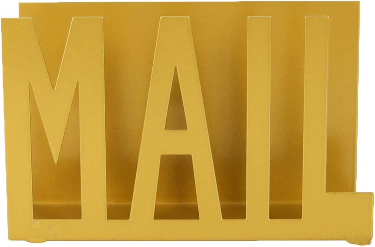Letter Holder Metal Mail Holder, Mini Letter Rack Post Storage Desk