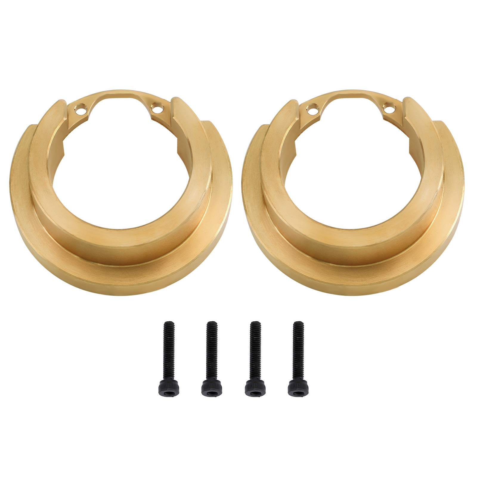 INJORA 2PCS Brass Counterweight Balance Weight for 1:10 RC Crawler TRX-4 TRX4 Axle