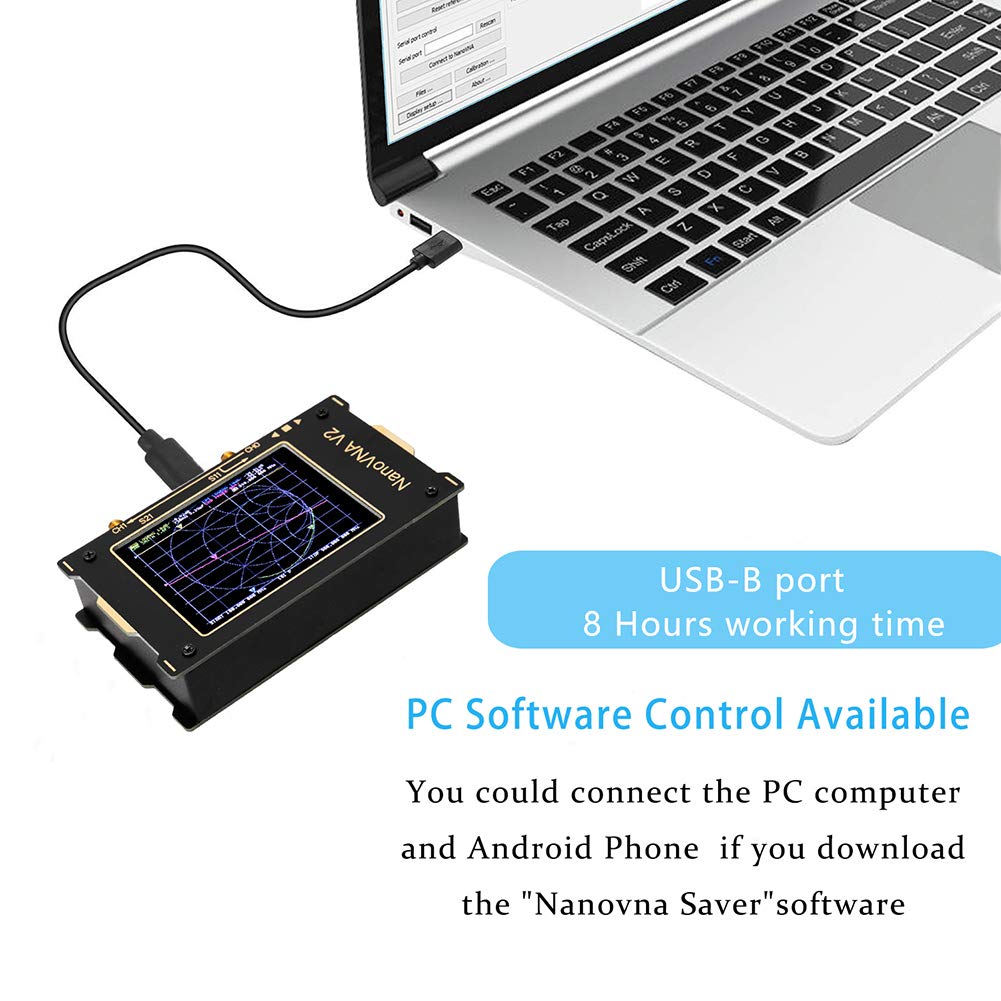 3G Vector Network Analyzer,3.2Inch Large Screen S-A-A-2 NanoVNA V2