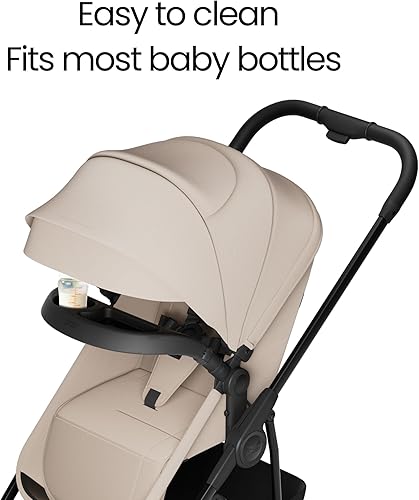 Miniatura 4 de MAMA & BABY Rovee - Bandeja de aperitivos para cochecito con soporte para tazas, fácil de limpiar, perfecta para salidas y viajes, diseñada solo