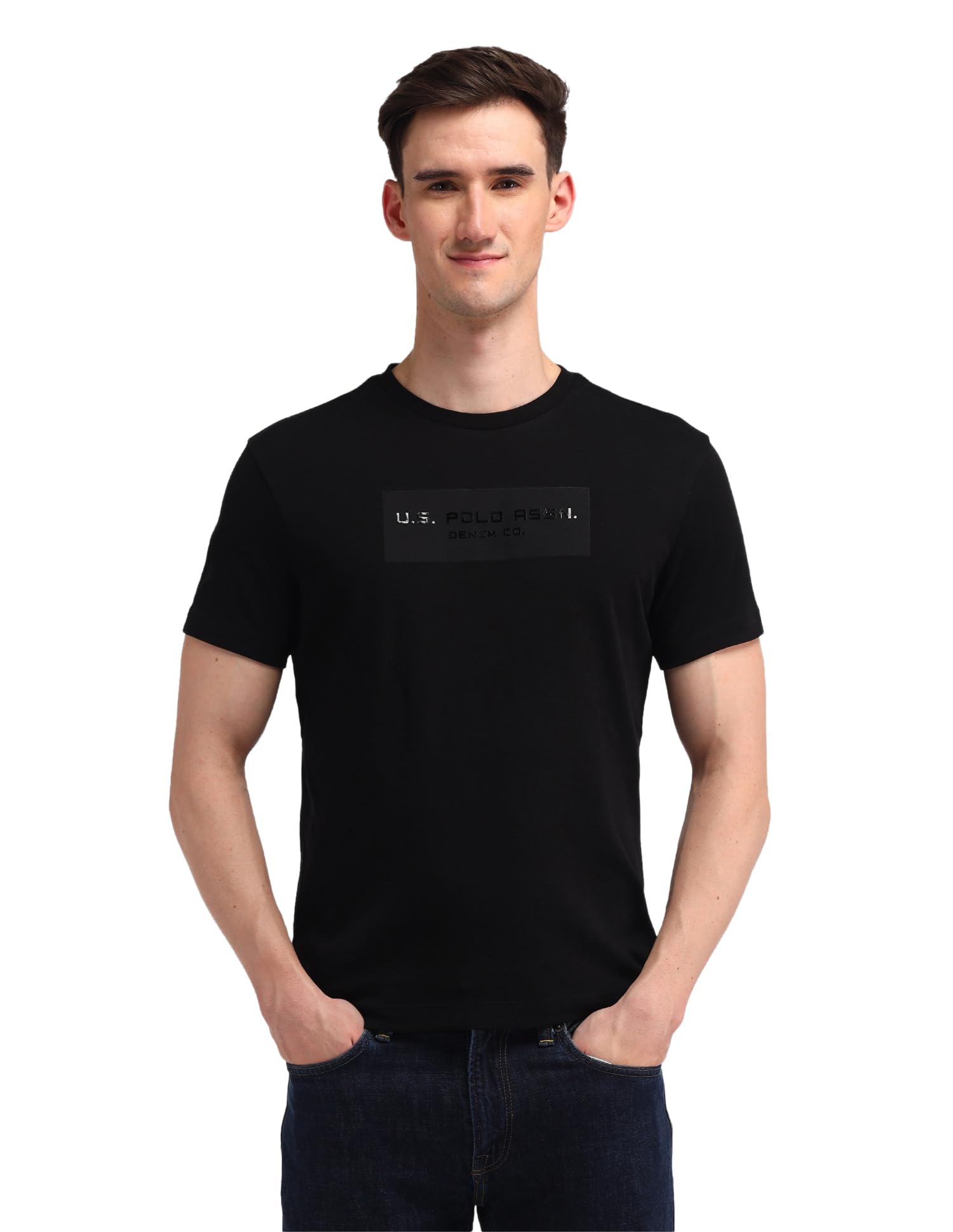 u.s. polo assn. denim co. Men's Solid Slim Fit T-Shirt-picture-43