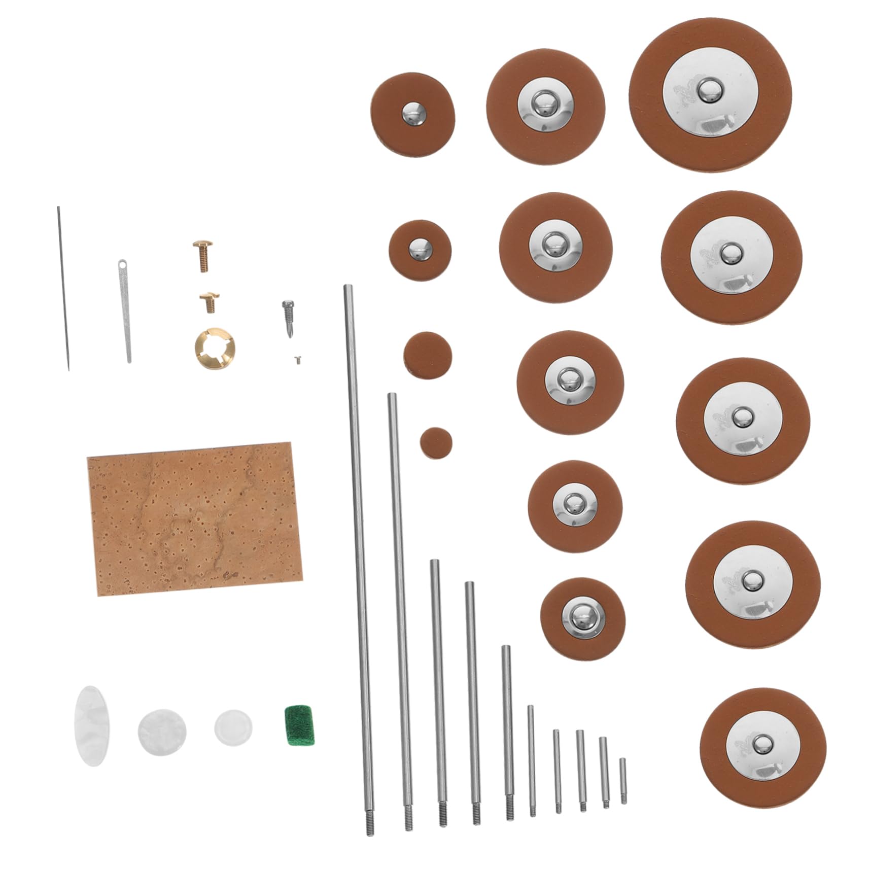 Toyvian Kit la Riparazione Sassofono Contralto Viti e Ricambi in Plastica, Metallo e Materiale Pelle, Facile da Sostituire per Strumenti a Fiato, per Musicisti e Officine
