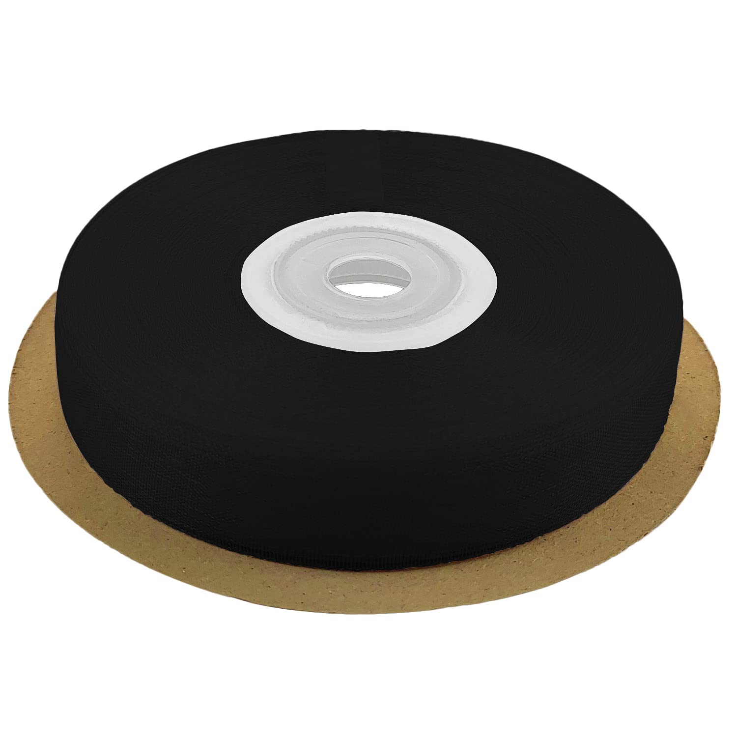 Netuno 1 roll of Satin Organza Ribbon Black 12 mm x 32 m (0.47 in x 12.6 in) Decorative Fabric Ribbon for Gifts Crafts Weddings Communion Baptism Christmas Birthdays Wrapping Scrapbooking DIY โ image 1