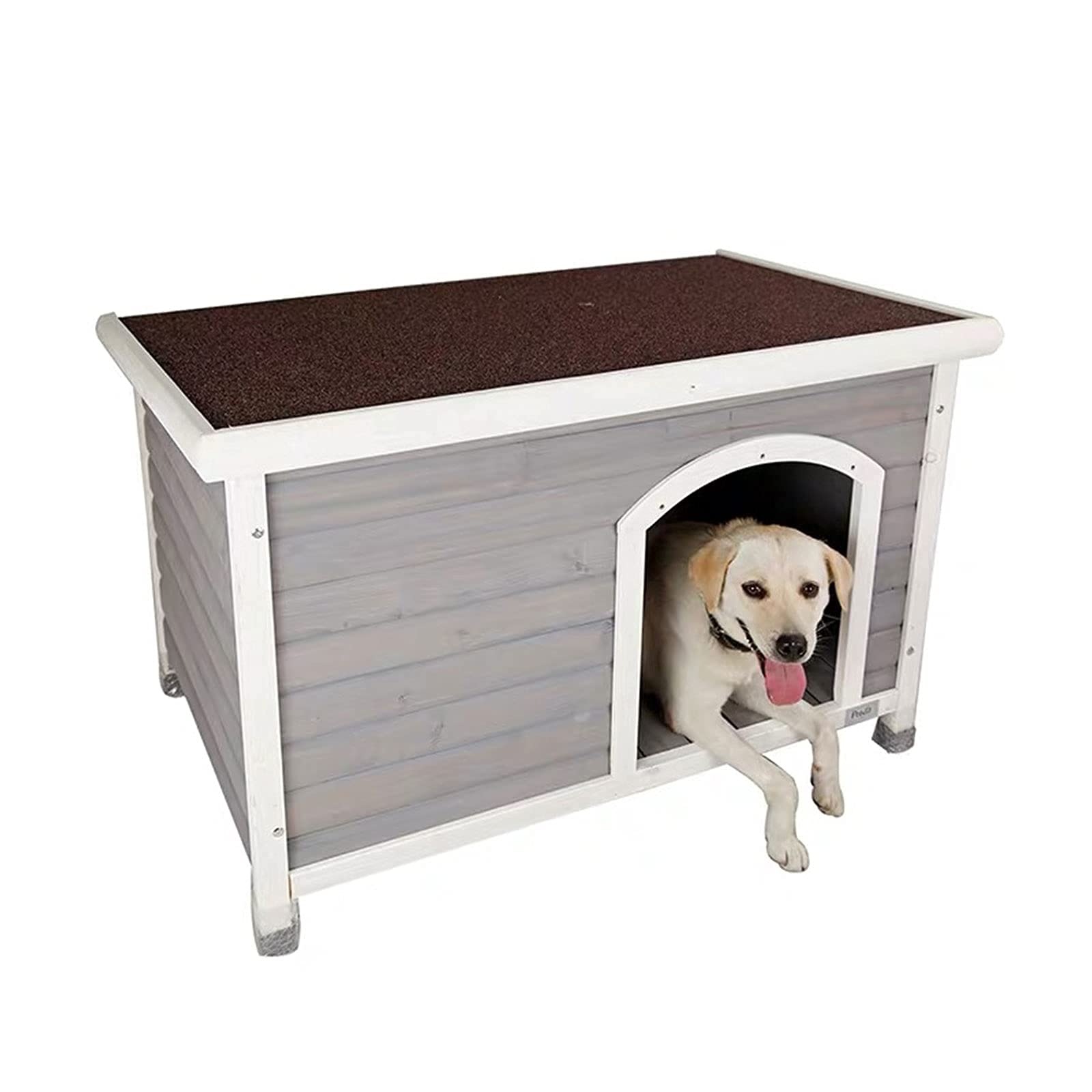 FACAZ Solid Wood Dog House Dog House Outdoor Dog House Weatherproof Dog  House Villa with Empty Tripod Detachable Curtain : Amazon.co.uk: Pet  Supplies